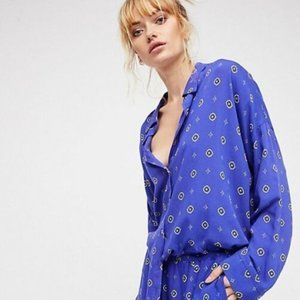 Intimately Free People Long Sleeve Button Down Top